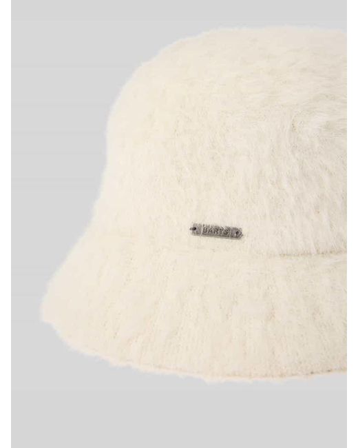 Barts Natural Bucket Hat mit Label-Patch Modell 'Lavatera'