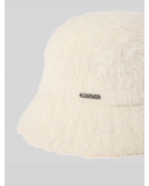 Barts Natural Bucket Hat mit Label-Patch Modell 'Lavatera'