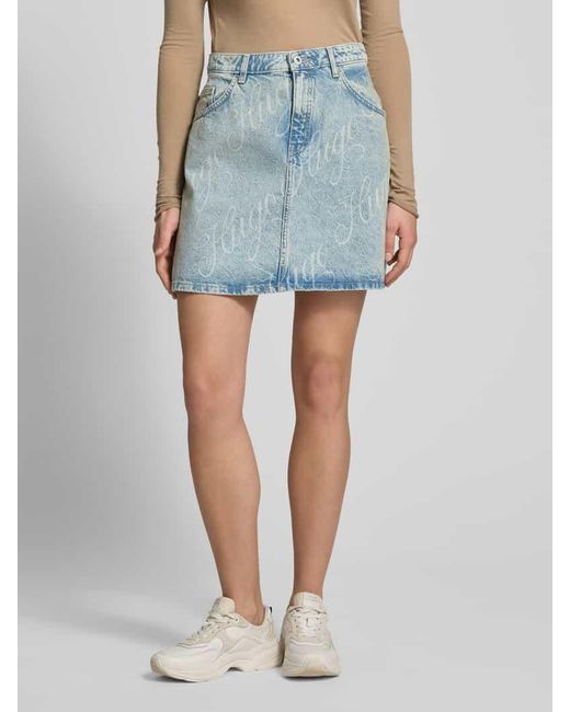 HUGO Blue Jeansrock Im 5-Pocket-Design Modell 'Gami'