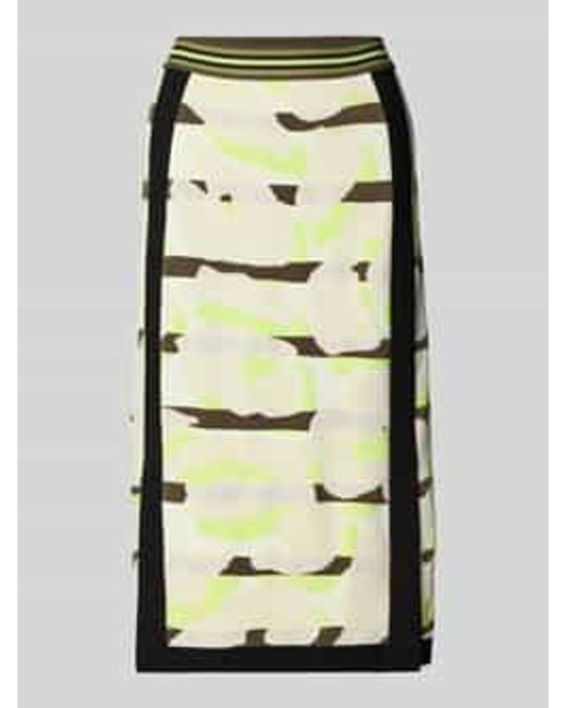 Marc Cain Midirok Met Viscose En Elastische Band in het Natural