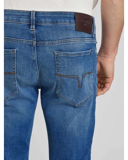 JOOP! Jeans Slim Fit Jeans Met Labeldetail in het Blue voor heren