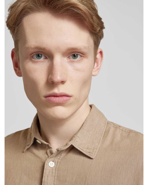 Pepe Jeans Vrijetijdsoverhemd Met Knoopsluiting in het Natural voor heren