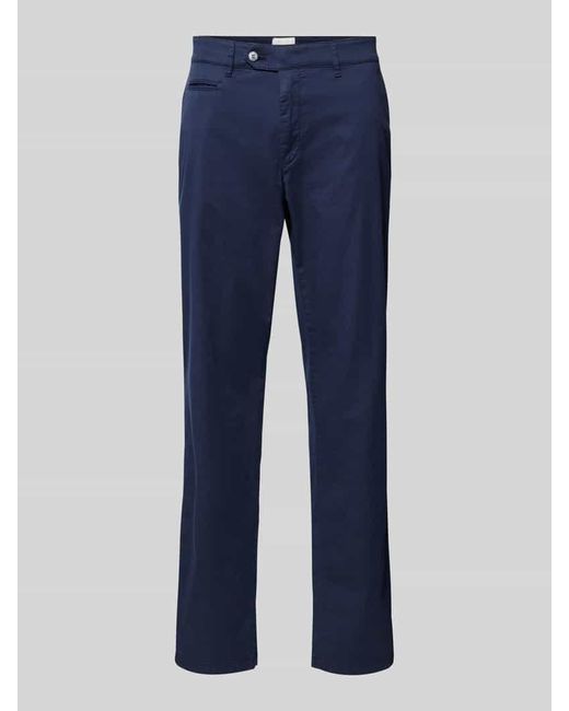 Brax Regular Fit Chino mit Paspeltasche Modell 'EVEREST' in Blue für Herren