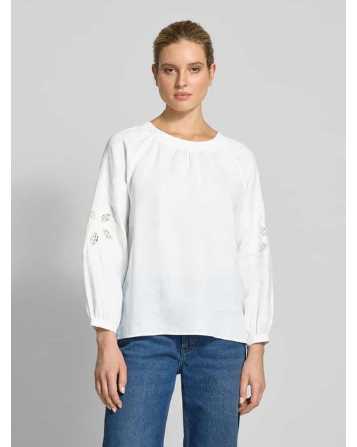 The Mercer N.Y. White Regular Fit Leinenbluse aus reinem Leinen