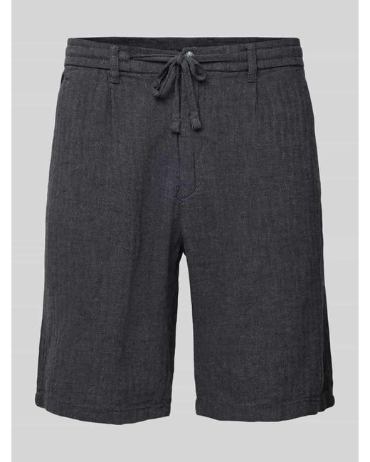 Lindbergh Bermudas mit seitlichen Eingrifftaschen und Bindegürtel in Gray für Herren