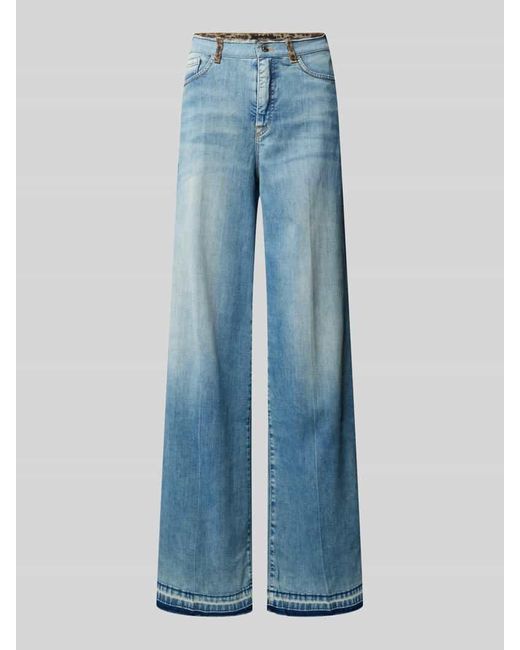 Marc Cain Blue Wide Fit Jeans im 5-Pocket-Design