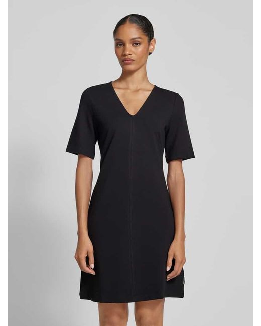 ARMEDANGELS Black Knielanges Kleid aus Viskose-Mix Modell 'LESJAA'