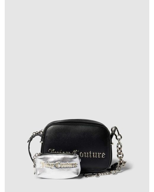 Juicy Couture Black Crossbody Bag mit Label-Applikation Modell 'JASMINE'