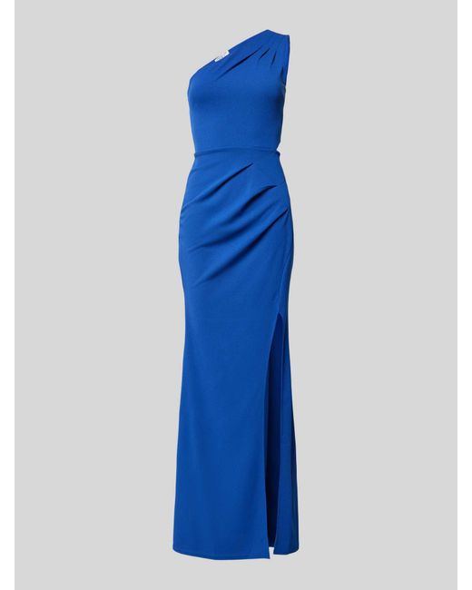 Sistaglam Blue Abendkleid mit One-Shoulder-Träger