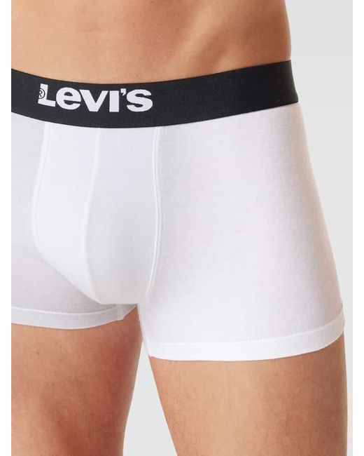 Levi's Trunks Mit Elastischem Logo-Bund Modell 'Solid Basic Trunk' in Black für Herren