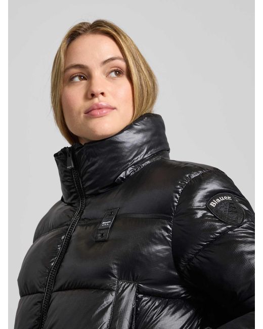 Blauer Usa Gewatteerd Jack Met Capuchon, Model 'Gloria' in het Black