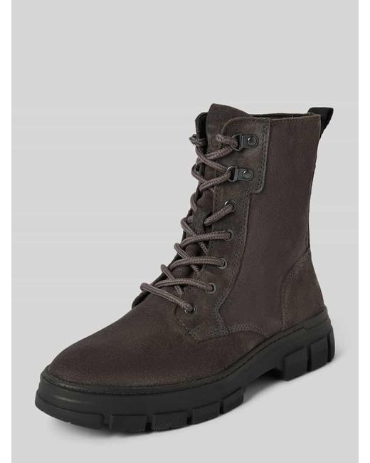 Marc O' Polo Black Schnürstiefel mit Reißverschluss Modell 'JOSY'