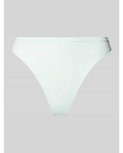 Calvin Klein White String mit Label-Details Modell 'Perfectly Fit'