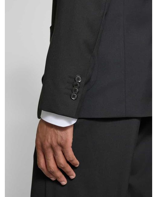 S.oliver Relaxed Fit Anzugsakko mit Viskoseanteil in Black für Herren