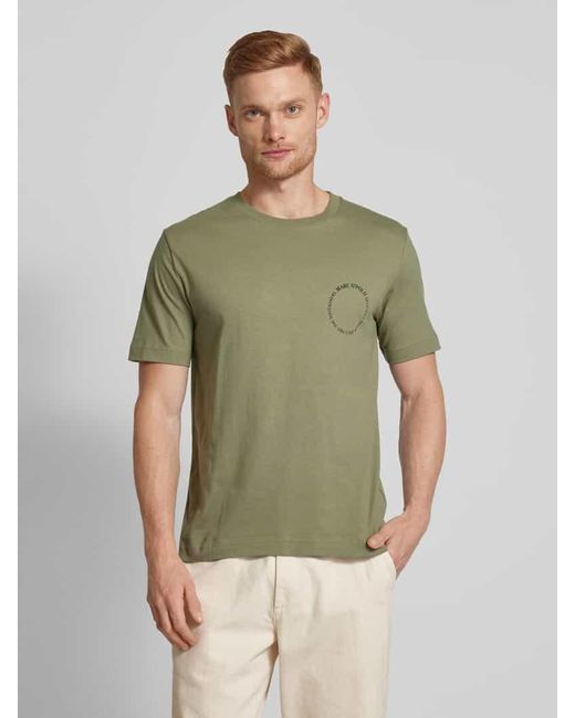 Marc O' Polo T-Shirt mit Label-Print in Green für Herren
