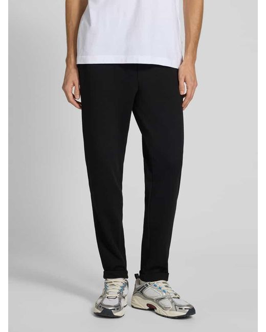 Only & Sons Relaxed Fit Jogpants mit leichtem Strukturmuster Modell 'NEWKODYL' in Black für Herren