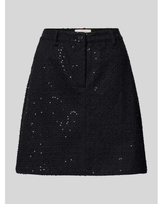 Freequent Minirok Met Pailletten, Model 'Show' in het Black