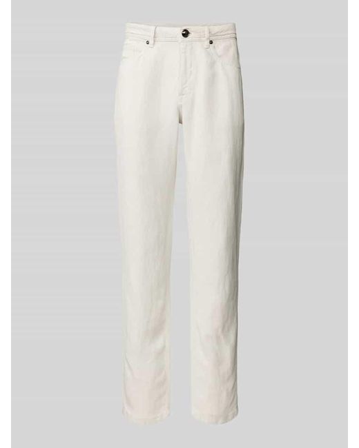 Joop! Modern Fit Jeans im 5-Pocket-Design Modell 'Fortress' in White für Herren