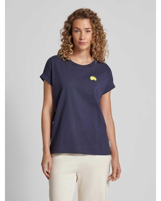 ARMEDANGELS Blue T-Shirt mit Motiv-Print Modell 'IDAARA'