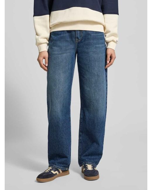 Tommy Hilfiger Blue Tapered Fit Jeans aus reiner Baumwolle