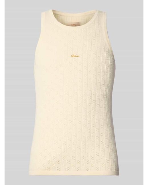 BLKVIS Tanktop mit Label-Stitching in Natural für Herren