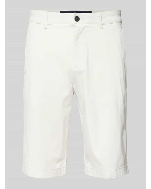 Tom Tailor Regular Fit Bermudas aus Baumwoll-Mix in White für Herren