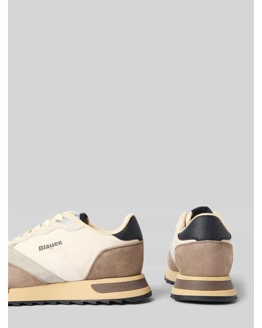 Blauer Usa Sneaker mit Schnürverschluss Modell 'RYDER' in Natural für Herren