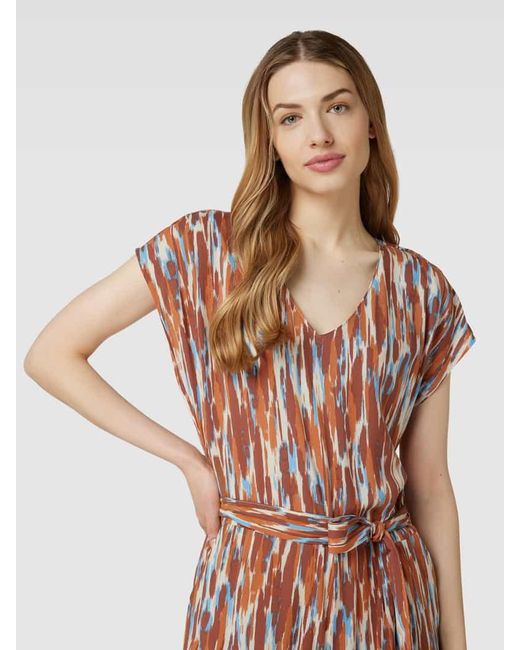 B.Young White Jumpsuit Aus Reiner Viskose Mit Animal-Print Modell 'Joella'