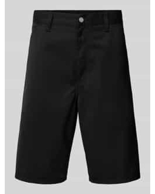 Carhartt Bermuda Met Steekzakken, Model 'Simple Short' in het Black voor heren