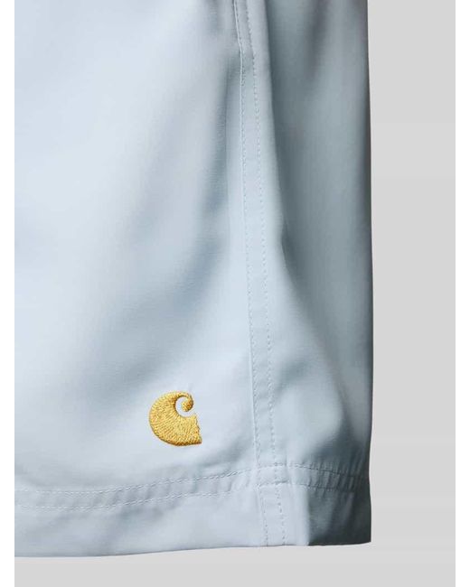 Carhartt Badehose mit Label-Stitching in Blue für Herren