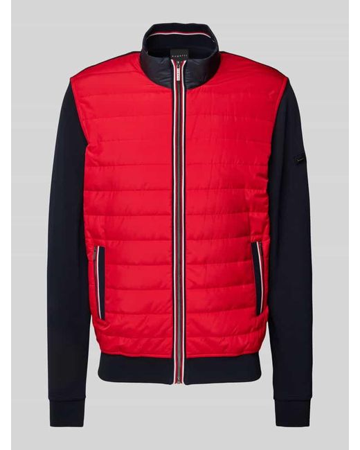 Bugatti Steppjacke Mit Reißverschlusstaschen in Red für Herren