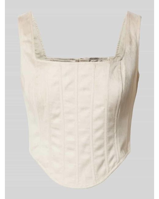 Guess Natural Crop Top Mit Karree-Ausschnitt Modell 'Oriola'