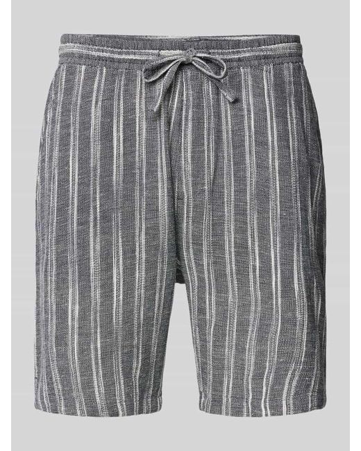 S.oliver Regular Fit Shorts mit Tunnelzug in Gray für Herren