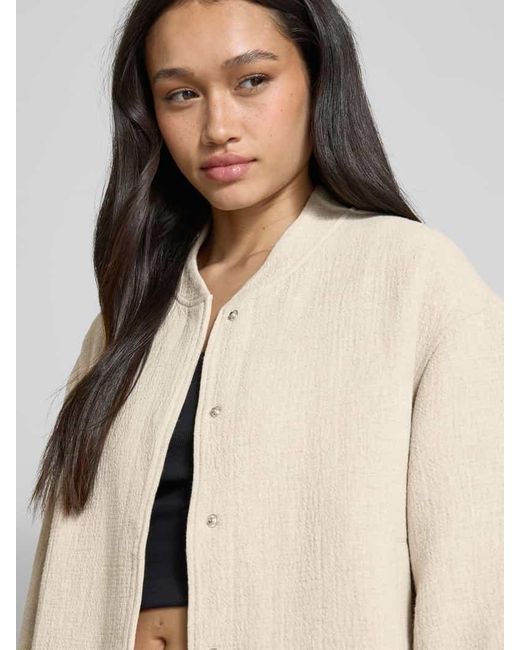 EDITED Natural Jacke mit verdeckter Knopfleiste Modell 'Malia'