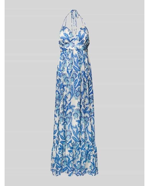 Swing Blue Abendkleid mit Taillenband