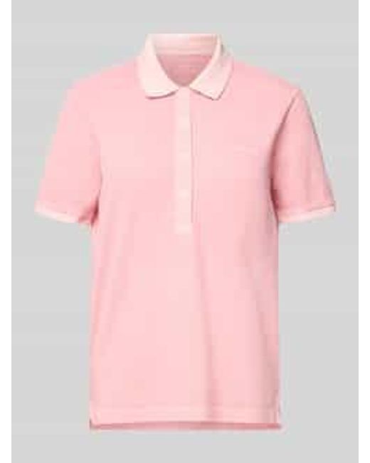 Gant Poloshirt Met Korte Knoopsluiting in het Pink