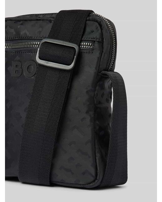 Boss Umhängetasche mit Label-Print Modell 'Catch 3.0' in Black für Herren