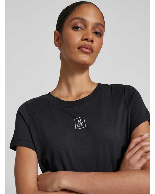 Marc O' Polo Regular Fit Pyjamatop in het Black