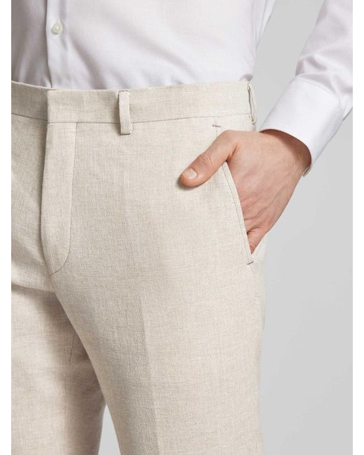 Roy Robson Slim Fit Pantalon Met Steekzakken in het Natural voor heren