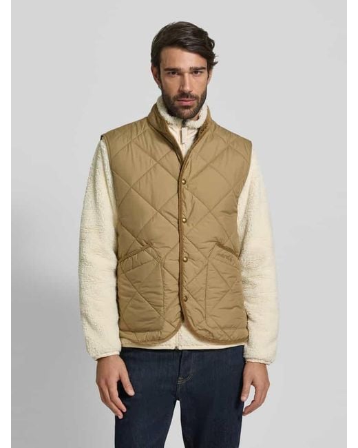 Polo Ralph Lauren Weste mit Stehkragen in Natural für Herren