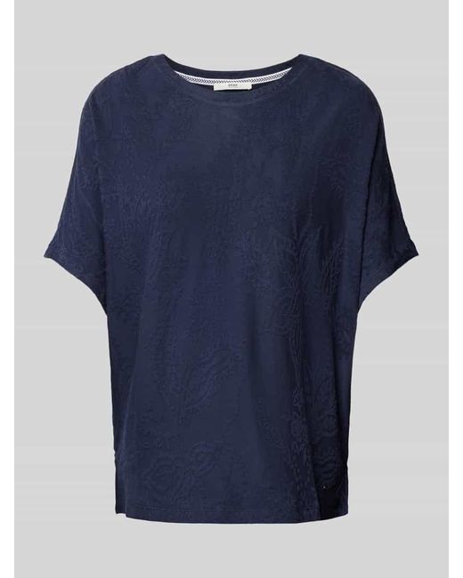 Brax Blue T-Shirt mit floralem Muster