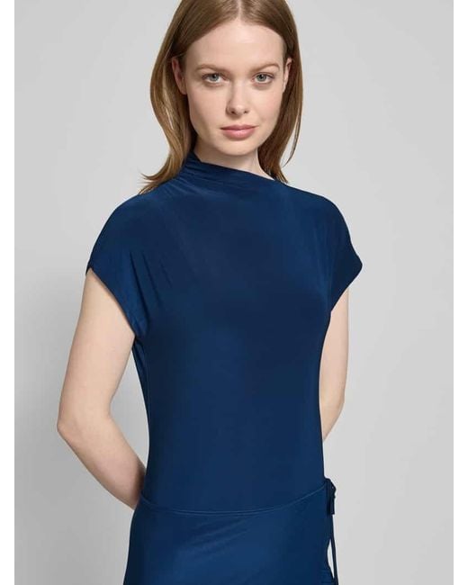 Calvin Klein Blue Midikleid mit Stehkragen