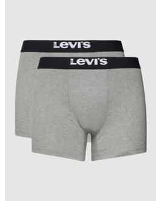 Levi's Boxershort Met Labeldetail in het Gray voor heren