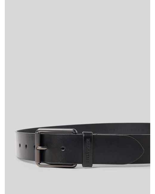 Tommy Hilfiger Leren Ceintuur Met Doornsluiting in het Gray voor heren