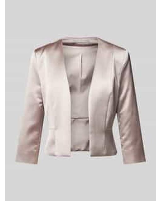 Christian Berg Cocktail Blazer Met 3/4-mouwen in het Natural