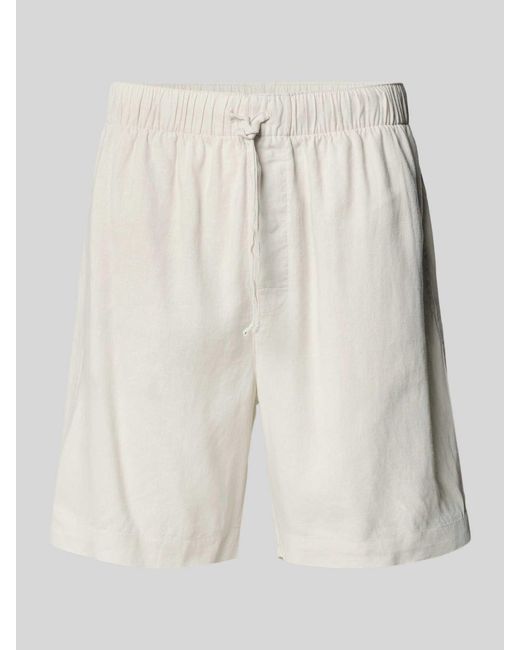 Calvin Klein Korte Pyjamabroek Met Steekzakken En Elastische Band in het Natural voor heren
