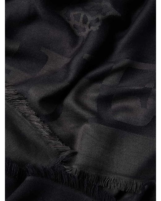 Guess Schal mit Logo- und Label-Stitching Modell 'LORALEE' in Black für Herren