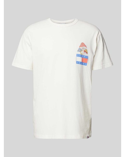Tommy Hilfiger T-Shirt mit Statement-Print in White für Herren