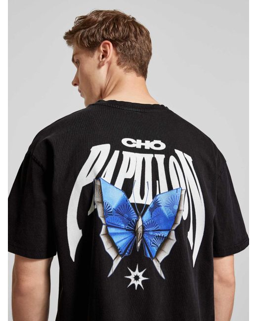 Mister Tee T-shirt Met Statementprint in het Black voor heren