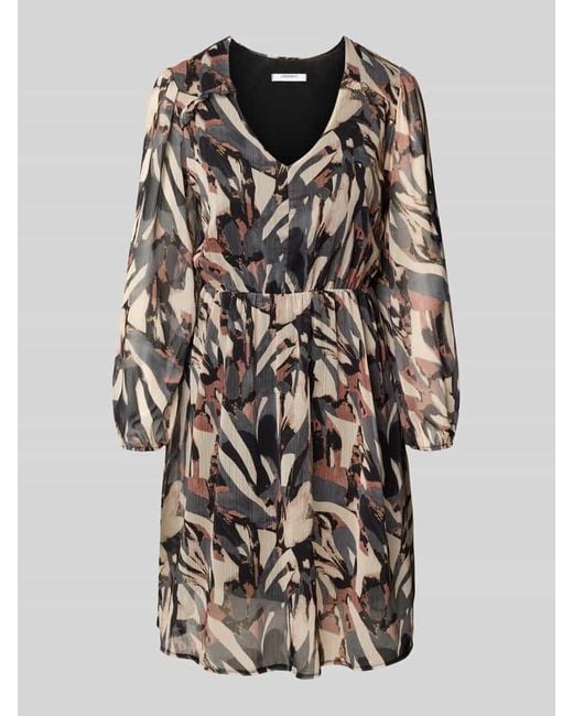 ZABAIONE Black Knielanges Kleid mit V-Ausschnitt